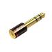  надежный Япония предприятие 3.5mm 6.3mm изменение стерео Mini штекер ( женский )= стерео стандарт штекер ( мужской ) изменение адаптер 3.5mm = 6.35mm