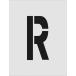 IM( I Mark ) stencil R знак размер 250×125mm ASTR250125