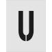 IM( I Mark ) stencil U знак размер 250×125mm ASTU250125