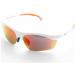  экспонирование применяющийся товар солнцезащитные очки New Balance спортивные солнцезащитные очки NB08064 C05 64*14-125( белый / Revo красный )* с дефектом 