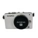  б/у беззеркальный однообъективный камера Olympus OLYMPUS PEN Lite E-PL3 корпус с дефектом товар * аккумулятор покрытие часть повреждение 