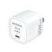  б/у нераспечатанный товар MICRODIA микро tiaSmartCube Nano 30w PD GaN wall charger белый USB-C порт 