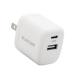  Elecom MPA-ACCP30WH AC зарядное устройство USB зарядное устройство USB Power Delivery основа 30W USB-C1 порт USB-A1 порт swing штекер белый 