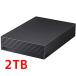 �o�b�t�@���[ �O�t��HDD 2TB HD-NRLD2.0U3-BA �u���b�N �n�[�h�f�B�X�N BUFFALO