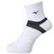  Mizuno короткие носки белый × черный Mizuno V2MX800270