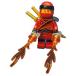 LEGO Ninjago Kai Minifig with Flames and 2 Gold Katana Swords