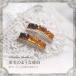 琥珀ピアス　シルバー　3ツ星ランク　ゆうパケット280円　et0123