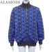  Louis * Vuitton LVdavu cut tedoto Lux -tsu knitted blouson XL black black blue blue 1AAT9J 40802068037[ a la mode ]