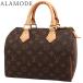LOUIS VUITTON( Louis * Vuitton ) монограмма speedy 25 ручная сумочка Mini Boston гладкая кожа Brown чай M41109 40802163431[ a la mode ]