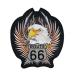  вышивка нашивка утюг нашивка Special . одежда 66 номер route мотоцикл одежда мотоцикл touring Harley ручная работа DIY custom ( ястреб 66)