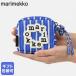  Marimekko бардачок сумка Niekkanieka пикколо голубой белый полоса 95662 095662 550 Северная Европа смешанные товары Северная Европа дизайн 
