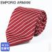  Emporio Armani галстук мужской большой . ширина 7.5cm шелк 100% полоса бордо EM001346 TE13741 F5029