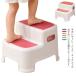  подножка Kids стремянка ребенок 2 уровень высота 25cm подножка шт. стремянка детский мужчина девочка крепкий крепкий стремянка подставка для ног уборная умывание шт. туалет зуб .