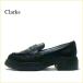 Clarks Clarks cl095bl черный [ симпатичный круг .. объем чувство * пара на soft . обратная сторона материалы *Clarks аккуратный Loafer ]