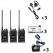 �C���J�� �t���Z�b�gx4 DJ-R200DL �����O�A���e�i47ch ���菬�d�̓g�����V�[�o�[+EDC-131A�[�d��+EBP-60�o�b�e���[+EME-654MA 1��4�ɂ˂����ݎ��C���z��