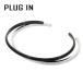 PLUG IN black two-tone цвет нержавеющая сталь браслет 2 шт. комплект 2 полосный накладывающийся надеты . хирургический нержавеющая сталь металл аллергия аллергия свободный 