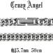 �약�l�b�N���X 6�� �_�u�� �T�[�W�J���X�e�����X �����Y ��5.7mm 50cm �u�����h �J�b�g �L�w�C �`�F�[���̂� �V���o�[�J���[ �v���[���g