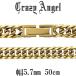 �약�l�b�N���X 6�� �_�u�� �S�[���h�J���[ �����Y ��5.7mm 50cm �T�[�W�J���X�e�����X �u�����h �J�b�g �L�w�C �`�F�[���̂� �� �v���[���g