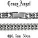 �약�l�b�N���X 6�� �_�u�� �T�[�W�J���X�e�����X �����Y ��6.5mm 50cm �u�����h �J�b�g �L�w�C �`�F�[���̂� �V���o�[�J���[ �v���[���g