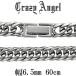 �약�l�b�N���X 6�� �_�u�� �T�[�W�J���X�e�����X �����Y ��6.5mm 60cm �u�����h �J�b�g �L�w�C �`�F�[���̂� �V���o�[�J���[ �v���[���g