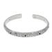 6.5mm ширина ala Beth k цветок черный браслет серебряный 925 циркон браслет индеец neitib коренные американцы n резьба по дереву скульптура цветок 