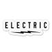 ELECTRIC электрический UNDERVOLT CLEAR STICKER XS size BLACK скейтборд скейтборд стикер наклейка стикер наклейка 