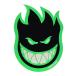 SPITFIREspito fire BIGHEAD FILL MIDIUM NEONGREEN/BLACK скейтборд скейтборд стикер наклейка стикер наклейка 