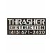 THRASHER Thrasher THRASHER DESTRUCTION BLACK x WHITE скейтборд скейтборд стикер наклейка стикер наклейка 