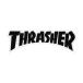 THRASHER Thrasher THRASHER DIE CUT LOGO CLEAR x BLACK скейтборд скейтборд стикер наклейка стикер наклейка 