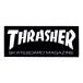 THRASHER Thrasher THRASHER LOGO STICKER SMALL BLACK скейтборд скейтборд стикер наклейка стикер наклейка 