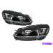 USإåɥ饤 VWդΥإåɥ饤6 VI 08-13 3D LED DRL U-Design DayTime Lightsʥߥå Headlights for VW Golf 6 VI 08-13 3D LED DRL