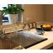 [ параллель импортные товары ]Ahyuan Roll up Dish Drying Rack Foldable Stainless Steel Over Sin