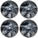 [ параллель импортные товары ]EPCO Candlepin Bowling ball Marbleized черный, белый &amp; серый 4 Balls