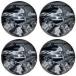 [ параллель импортные товары ]EPCO Candlepin Bowling ball Marbleized черный, белый &amp; серый 4 Balls