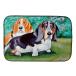 [ параллель импортные товары ]Caroline 's Treasures 7061ddm Basset Hound Double Trouble тарелка сухой ma