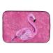 [ параллель импортные товары ]Caroline 's Treasures 8875ddm Flamingo on розовый тарелка сухой коврик,14 " x 21i