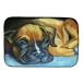 [ параллель импортные товары ]Caroline 's Treasures 7401ddm Boxer Pup тарелка сухой коврик,14 " x 21 дюймовый, мульти- kala
