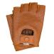 Riparo men's leather full mesh finger none half finger driving motorcycle lai DIN g glove ( cognac parallel imported goods 