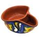 Handmade Hand Painted Portuguese Pottery Olive Dish with Pit Hol ¹͢