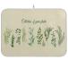 [ параллель импортные товары ]Flower Herbs Leaves Dish Drying Mat for Kitchen Green Plants Col