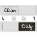 [ параллель импортные товары ]Dishwasher Magnet Clean Dirty Sign, Farmhouse Rustic Wood Design
