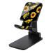 Sunflowers on Black Cell Phone Stand Foldable Phone Holder Porta ¹͢