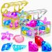 MGparty 24pcs Diving Gem Pool Toy Colorful Diamonds Set with Tre ¹͢