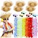 ���¹�͢���ʡ�18 Pcs Hawaiian Luau Party Accessories 6 Pcs Hawaiian Luau Hat w