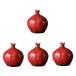IMIKEYA 4pcs Simulation Pomegranate Vase Flower Bouquets Artific ¹͢
