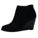 Womens Chelsea Boots Chunky Heel Slip On Ankle Booties Womens Bl ¹͢