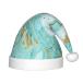 ���¹�͢���ʡ�EniLsa Turquoise Gold Marble Print,Christmas Santa Hats For Chil
