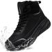 LARNMERN Men's Waterproof Hiking Boots 6in Non Slip Lightweight  ¹͢