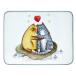 Dish Drying Mat for Kitchen Counter Cute Love Cat Fish Absorbent ¹͢