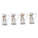 ¹͢ʡMAGICLULU 4pcs Kettle Metal Flower Pot Rustic Decorative Vase Ga